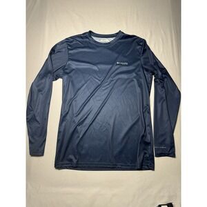 Columbia Men's PFG Terminal Tackle Country‎ Triangle Long Sleeve Shirt Navy M